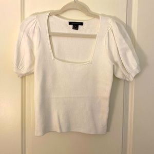NWOT French Connection Puff Sleeve Sweater